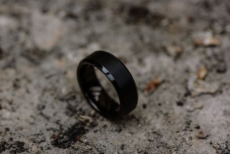 black tungsten meteorite ring Fiber Rings, Meteorite Rings, Carbon Fiber Rings, Meteorite Ring, Stylish Wedding, The Collection, Wedding Band, Carbon Fiber, Wedding Bands