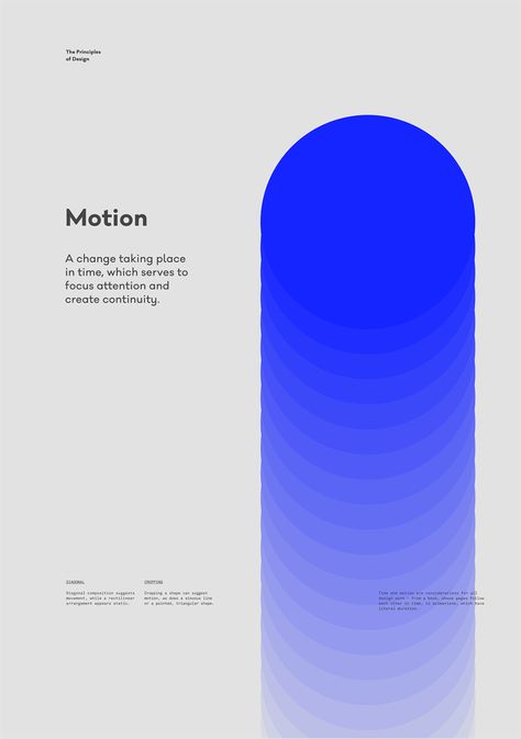 Relax Design Graphic, Movement Graphic Design, Principles Of Design Poster, Motion Poster Design, Iq Logo, Gradation Design, The Principles Of Design, Blue Graphic Design, Posters Conception Graphique