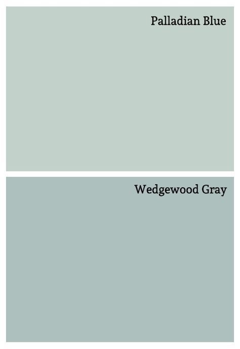 Soft Blue Paint Colors, Wedgewood Gray, Soft Blue Paint, Room Transition, Moore Kitchen, Basement Colors, Door Colour, Palladian Blue, Interior Paint Colors Schemes