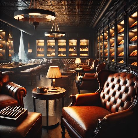 Unwind in style with our sophisticated cigar lounge setup! Featuring leather armchairs and a selection of fine cigars, perfect for a classy gathering. Drop your comment and share your cigar preferences! Click on yeeteshop.com to explore more.

#CigarLounge #ElegantGathering #RefinedVibes #HomeDecor #EventPlanning #PartyVibes #AIImages #ArtificialIntelligence #photography #love #art #fashion #music #instagood #photooftheday #reels Gentleman’s Club, Mens Lounge Room, Hotel Lounge Design, Moody Traditional, Cigars Lounge, Beer Garden Ideas, Groom Room, Lounge Designs, Grooms Room