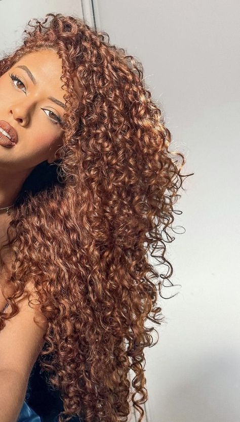 Copper Hair On Black Women Curly, Auburn Hair Curly Natural Curls, Copper Natural Curly Hair, Light Auburn Curly Hair, Auburn Hair Color Curly, Burgundy Highlights On Dark Hair Curly, Maple Brown Hair Curly, Chestnut Brown Hair Curly, Copper Chestnut Hair