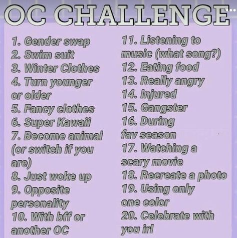 Oc Challenge Personality, Clothing Oc Challenge, Character Outfit Challenge, Oc Song Challenge, Song Oc Challenge, Draw Your Oc As Challenge, Draw Your Oc In This Outfit Challenge, Draw You Oc Challenge, 20 Day Oc Challenge