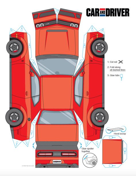 Paper Craft Car, Paper Toy Car, Paper Cars, Car Papercraft, Paper Model Car, Srt Demon, 3d Karakter, Mobil Bmw, Dodge Demon