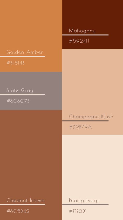 Red Wood Color Palette, Cowboy Colour Palette, Canva Fall Color Palette, Caramel Colour Palette, Butterscotch Color Palette, Colour Palette With Brown, Pastel Fall Color Palette, Cowboy Color Palette, Cognac Color Palette