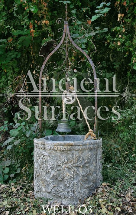 A Unique Collection of Ancient Architectural Stone Wells by Ancient Surfaces Sewer Cap Cover Ideas, Well Covers Ideas Outdoor, Well Pump Cover Ideas Front Yards, Water Well Cover Ideas Outdoor, Well Head Cover Ideas, Well Pump Cover Ideas, Well Cover Ideas Outdoor, Well Pump Cover, Well Covers