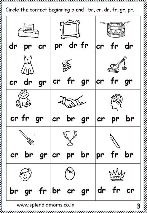 R Blends Worksheets, Phonics Blends Worksheets, Initial Consonant Blends, Consonant Blends Worksheets, Beginning Blends, R Blends, Phonics Blends, Letter Blends, Blends Worksheets