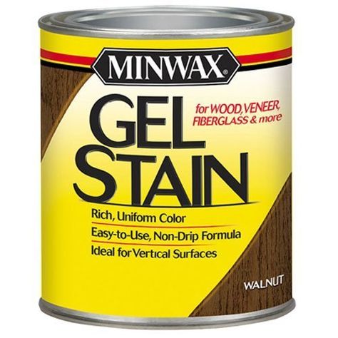 Top 10 Favorite Craft Supplies - Re-Fabbed Restain Cabinets, Minwax Gel Stain, Practical House, Wooden Garage Doors, Painting Guide, Garage Door Makeover, Oil Based Stain, Wooden Garage, Gel Stain