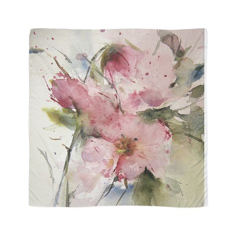 watercolor flowers from Arcen Scarf Loose Watercolor Paintings, Whimsical Art Paintings, Loose Watercolor, Diy Watercolor Painting, Art Painting Gallery, Watercolor Flower Art, Diy Watercolor, Watercolor Inspiration, Watercolor Cards