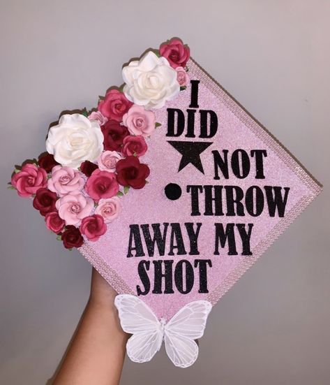 Grad Cap Ideas Dance, Heathers Graduation Cap, Grad Cap Hamilton, Anastasia Graduation Cap, Tvd Graduation Cap Ideas, Gossip Girl Graduation Cap, Grad Cap Ideas Hamilton, Grad Cap Ideas Musical Theatre, Graduation Cap Designs Musical Theatre