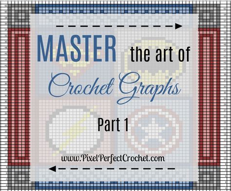 How To Follow A Crochet Graph, How To Read A Crochet Graph, How To Graph Crochet, How To Crochet Graph Patterns, Graphagram Crochet, Reading Graphs, C2c Patterns, Crochet Letters, Crochet Beginner