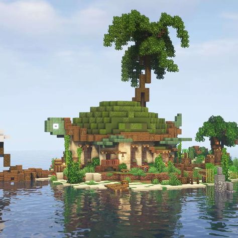 Minecraft Turtle, Minecraft Medieval Village, Island Turtle, Turtle Enclosure, Turtle House, Turtle Sanctuary, Aesthetic Minecraft, Tortoise House, Lonely Island