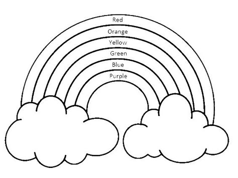 Teach your kids about rainbows with this fun worksheet where you can discuss not only what colors make up a rainbow but also how a rainbow is made! Cute Drawings Rainbow, Rainbow Tracing Worksheet, Rainbow Worksheet For Kindergarten, Rainbow Worksheet Preschool, Rainbow Drawing For Kids, Rainbow Worksheet, Rainbow Colors In Order, Colour Worksheet, Rainbow Lessons