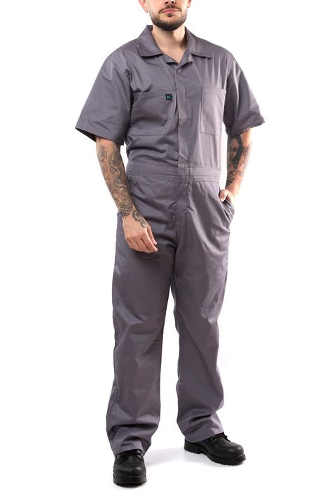 PRICES MAY VARY. 65% Polyester, 35% Cotton Imported Zipper closure Machine Wash ✔ APPLICATION: Coveralls combine shirt and pants wear this type of mechanic jumpsuit to help them deal with common issues that would leave their clothes dirty or ruined ✔ USED: Keep you clothes clean with these short sleeve coveralls for men usually worn over the top of personal clothing to protect your skin and undergarments – Jumpsuit can cover or replace personal clothing to protect the worker ✔ DESIGNED: This Jum Mechanic Jumpsuit, Work Jumpsuit, Jumpsuit Men, Safety Clothing, Shirt And Pants, Straight Cut, Missoni, Hard Work, Sleeve Cotton