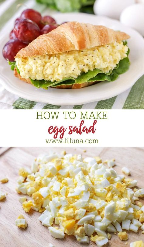 Gather a handful of ingredients and follow these simple steps on How to make Egg Salad for a deliciously classic side or tasty sandwich. #eggsalad #eggsaladsandwich #eggsaladrecipe #eggrecipes Egg Salad No Mustard, How To Make Egg Salad, Vege Dishes, Classic Egg Salad Recipe, Asian Steak Bites, How To Make Eggs, Egg Salad Sandwiches, Sandwich Fillings, Egg Salad Recipe