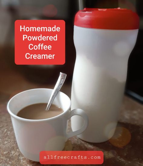 Homemade Powdered Coffee Creamer, Powdered Coffee Creamer Recipe, Powdered Coffee Creamer, Coffee Creamer Bottles, Diy Coffee Creamer, Creamer Bottles, Powder Coffee Creamer, Homemade Dry Mixes, Flavored Coffee Creamer