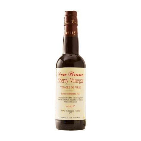 Don Bruno Sherry Wine Vinegar D.O.P.  25.35 oz -- See this great product. (This is an affiliate link) Sherry Wine, Sherry Vinegar, Wine Vinegar, Oak Barrel, Red Wine Vinegar, Macallan Whiskey Bottle, Gourmet Food, Gourmet Recipes, Whiskey Bottle