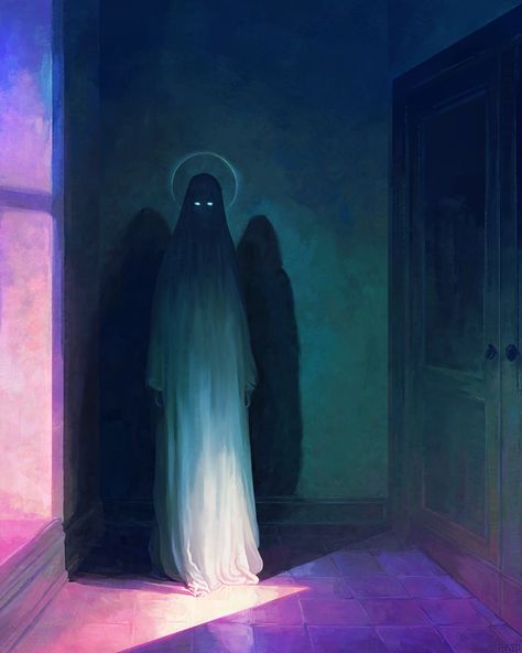 Francois Martin Painchaud | #digitalart #digitalpainting #ghost #specter #phantom #esoteric #spirit #spiritual #shadow #spooky #apparition #aesthetic | Instagram Spirit Ghost, Night Witches, Guardian Spirit, Digital Painting, Album Covers, Aura, Witch, Ghost, Spirituality