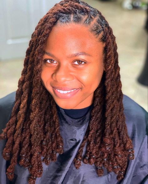 2 Strand Twist Locs Black Women, Faux Locs Two Strand Twist Styles, Dreadlock 2 Strand Twist, 2 Strand Faux Locs, Loc Double Twist Styles, Long Loc Two Strand Twist Styles, Dreadlock Hairstyles Two Strand Twist, Vacation Locs Styles, Twisted Locs Two Strand