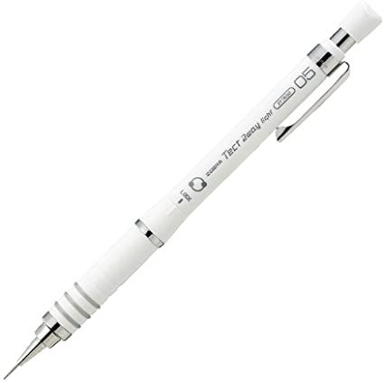 White Mechanical Pencils, Mechanical Pencils 0.5, Japanese Mechanical Pencils, Asthetic Stationery, Led Pencils, Classy Outfits Men, Scale Model Kits, White Pen, Pencil Eraser