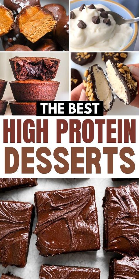 Indulge guilt-free with these high protein desserts that are both delicious and nutritious. From low carb options to sugar-free treats, satisfy your sweet tooth without derailing your healthy eating goals. Healthy Protein Desserts Low Carb, Healthy Low Fat Desserts, Bariatric Desserts Sugar Free, Healthy High Protein Dessert, Sugar Free Low Carb Desserts Easy, Bariatric Sweet Treats, Low Fat Desserts Healthy, Low Carb High Protein Desserts, High Protein Low Carb Recipes Snacks