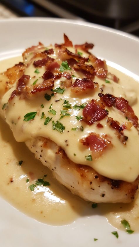 Creamy Bacon Chicken Baked Chicken And Bacon Recipes, Chicken Bacon Bake, Recipes With Chicken And Bacon, Chicken And Bacon Recipes Easy, Chicken With Bacon Recipes, Bacon Chicken Recipes, Chicken And Bacon Recipes, Creamy Bacon Chicken, Chicken Recipes With Cream Cheese