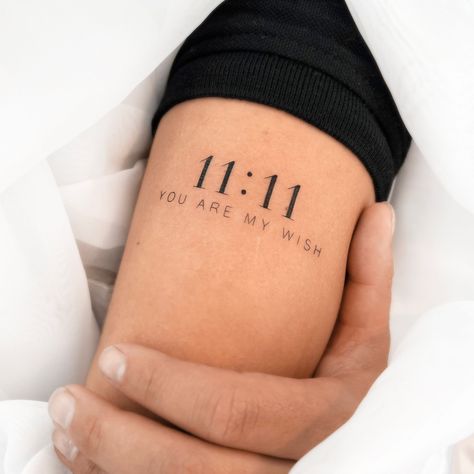 Small tattoos by 1991.ink Tattoo Designs Unique Meaningful, 11 11 Couple Tattoo Ideas, Matching 11:11 Tattoos, 11 11 Tattoo Couples, Tattoos 11:11, 11 11 Tattoo Meaning, Tattoo 11:11 Number, 1111 Tattoo Design, 11:11 Tattoos