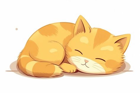 Sleeping Cats Illustration, Wake Up Illustration, Cat Sleeping Drawing, Sleeping Cat Illustration, Sleeping Cartoon, Sleep Cartoon, Sleeping Pose, Sleeping Drawing, Sleeping Animals