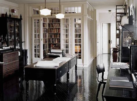 Upper East Side Apartment, Home Library Rooms, Roman And Williams, New York Loft, Dining Room Contemporary, Manhattan Apartment, New York City Apartment, Home Library Design, Design Library