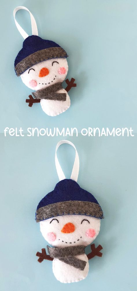 Snowman Felt Patterns Free Printable, Felt Snowman Ornament Pattern Free, Free Felt Patterns Printables Christmas, Free Patterns For Felt Christmas Ornaments Templates, Felt Christmas Patterns Free, Felt Ornaments Patterns Free Diy Crafts, Snowman Sewing Patterns Free, Free Christmas Felt Patterns, Winter Felt Crafts