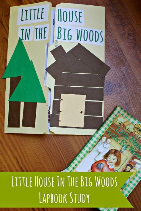 Little House in the Big Woods Lapbook - Little House Living | Homeschool Preschool Printable Titus 2, Homeschool Books, Homeschool History, Art And Craft Videos, Wood Book, Preschool Printable, Book Report, House Book, Easy Learning