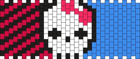 Monster High Pony Bead Patterns | Misc Kandi Patterns for Kandi Cuffs Scene Kandi, Kandi Cuff Patterns, Diy Kandi Bracelets, Kandi Cuffs, Diy Kandi, High Pony, Kandi Kid, Kandi Cuff, Pony Bead Patterns