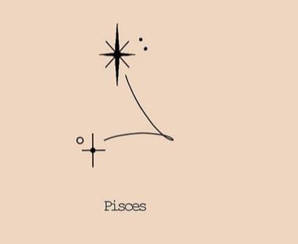 Pisces Tattoo Designs Constellation, Pisces Tiny Tattoo, Pisces Tattoo Fish, Pisces Star Tattoo, Pisces Star Constellation Tattoo, Pisces Tattoo Minimalist, Zodiac Tattoos Pisces, Sis Tattoo, Pisces Fish Tattoos