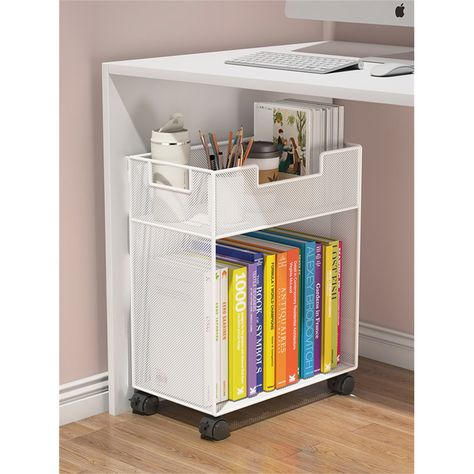 Marrk Book Cabinet Bookcase Under The Desk Storage Ideas, Desk Storage Ideas, Notebook Storage, Book Cart, Cabinet Bookcase, Under Desk Storage, Book Cabinet, Deck Box Storage, Under Desk