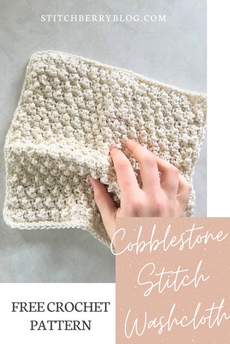 Cobblestone Stitch Crochet, Knitting Towels, Crochet Washcloths, Dishcloth Patterns Free, Crochet Washcloth Pattern, Crocheting Projects, Washcloth Pattern, Disneyland Outfits, Crochet Dishcloth