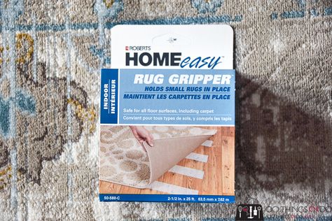 How to keep an area rug from moving around | 100 Things 2 Do Area Rugs On Carpet, Rug Over Carpet, Rug Gripper, Rug Tape, Diy Posts, Rug Buying Guide, Area Carpet, Moving On, Cleaning Products