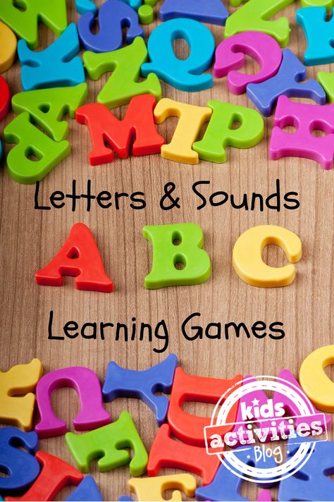 Fun games for kids to help them learn letters and sounds.  Perfect for kids preparing for kindergarten! Alphabet Homeschool, Abc Learning Games, Letter Sound Games, Games Preschool, Sounds Activities, Abc Learning, Cambridge School, Learn Letters, Alphabet Sounds