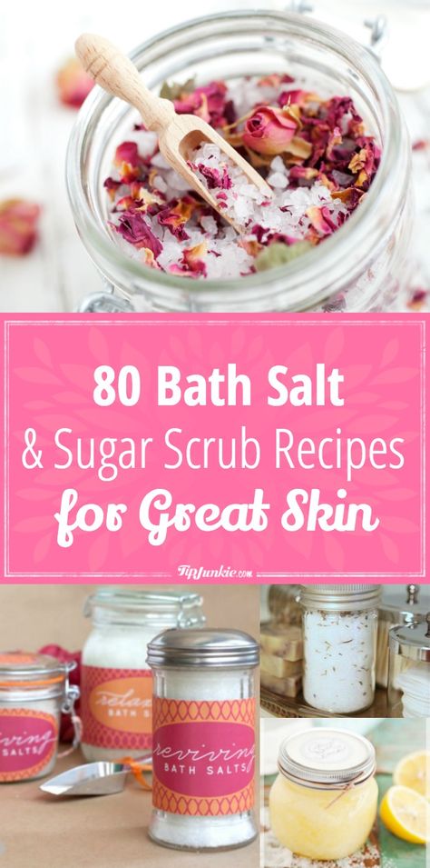 Homemade Facial Scrub, Diy Bath Salts, Salt Scrub Recipe, Bath Scrub, Bath Salts Recipe, Body Scrub Recipe, Sugar Scrub Homemade, Homemade Scrub, Sugar Scrub Recipe