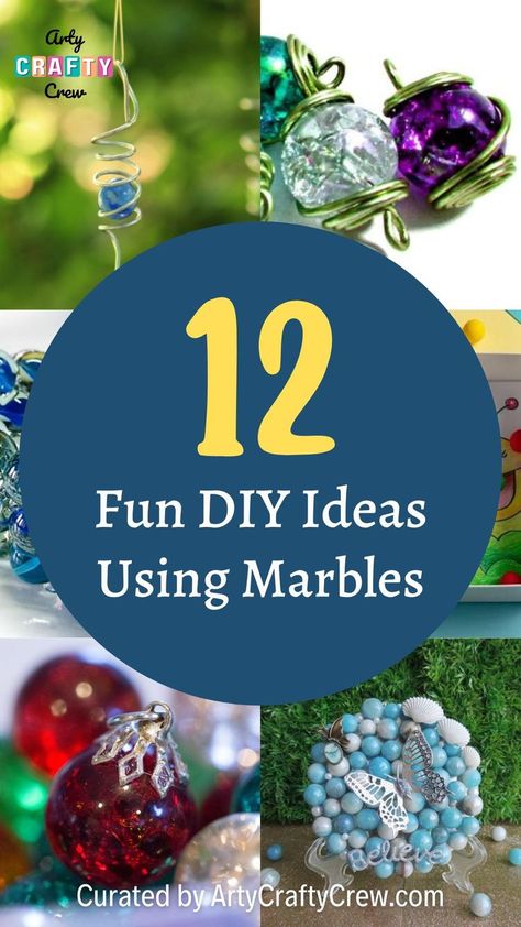 Discover unique marble crafts to make, including DIY projects for home accessories. Easy tutorials and inspiration for kids and adults. Glass Marbles Diy Crafts, Diy Marble Crafts, Flat Marble Crafts, Marble Crafts, Fun Diy Ideas, Projects For Home, Marbles Crafts, Craft From Waste Material, Marble Ball