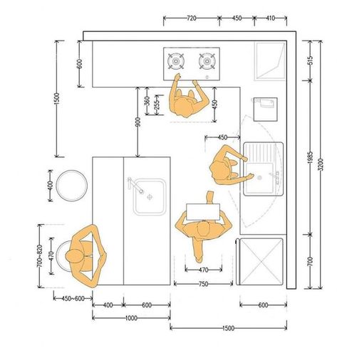 NR8 ARCH Desain Pantry, Kitchen Measurements, Kitchen Layout Plans, Interior Design Guide, Modern Kitchen Interiors, Kitchen Interior Design Decor, Kitchen Design Plans, House Design Kitchen, Kitchen Room Design