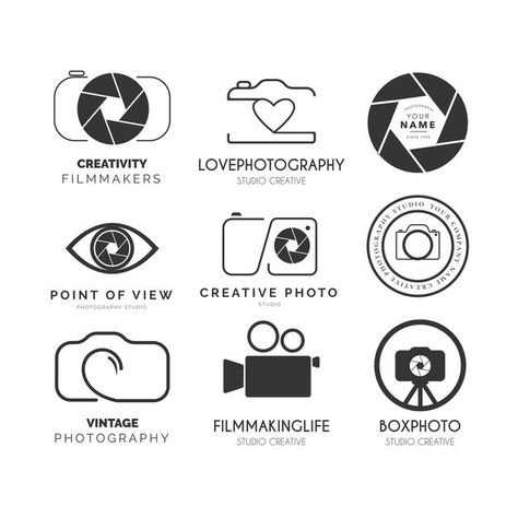 Photographer Logo Ideas, Photography Logo Design Ideas, Photography Logo Ideas, Logo Fotografia, Creative Company Names, Best Photography Logo, Creative Photography Logo, Camera Logos Design, Logo Technology