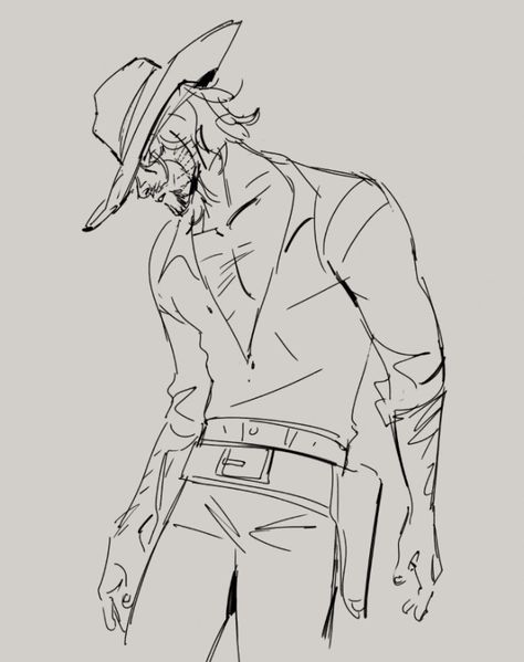 Cowboy Character Design, Cowboy Draw, Cowboy Art, Art Poses, Art Tutorials Drawing, Drawing Poses, Drawing Reference Poses, Art Inspiration Drawing, Anime Poses