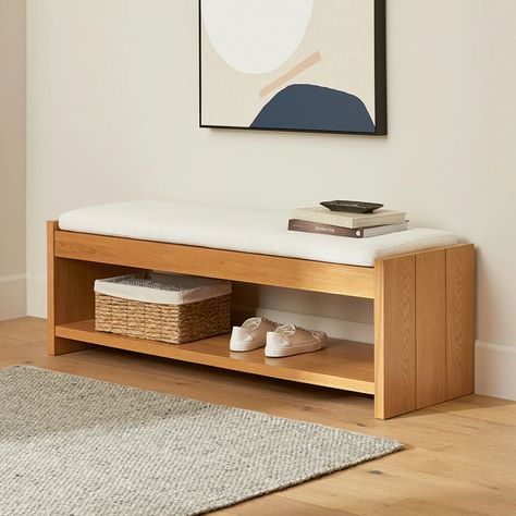 Mid Century & Modern Bedroom Benches | Article Bedroom Bench Modern, Mid Century Modern Entryway, Small Entryway Bench, Entrance Bench, Shoe Storage Bench Entryway, Shoe Bench Entryway, Storage Bench With Cushion, Mid Century Modern Bench, Oak Bench