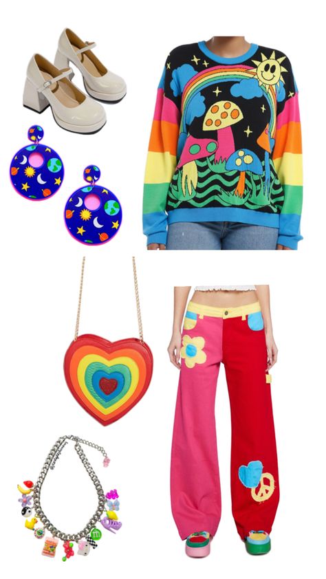 Pixie Aesthetic Outfit, Acid Pixie Aesthetic Outfits, Acid Pixie Aesthetic, Pixie Aesthetic, Barbie Wardrobe, Spirit Week, Wardrobe Ideas, Aesthetic Outfit, Aesthetic Outfits