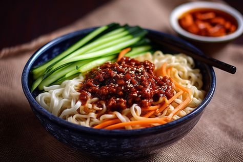 Zha Jiang Mian is not only a common and affordable delicacy in the daily life of Beijing residents, but also a dish that is filled with the taste of home. As a native of Beijing, almost everyone knows how to make Zha Jiang Mian. Even if you don’t know how to cook other dishes, you can definitely make a delicious bowl of Zha Jiang Mian. Zha Jiang Mian, Pork Pasta, Fry Sauce, Cooking Wine, Ground Pork, Taste Of Home, The Taste, How To Cook, Stir Fry