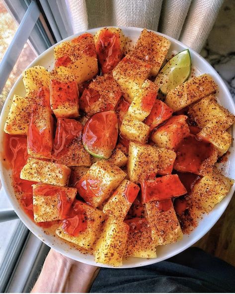 Fruit Mexican Style, Fruit And Chamoy, Pineapple And Tajin, Tajin And Fruit, Fruit With Tajin And Chamoy, Mexican Fruit Bowl, Chamoy Pineapple, Tajin Pineapple, Pineapple With Tajin