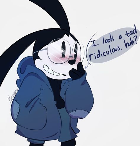 Oswald the lucky rabbit Epic Mickey, Felix The Cat, Oswald The Lucky Rabbit, Black And White Cartoon, Lucky Rabbit, Mickey Mouse Cartoon, Felix The Cats, Famous Cartoons, Cartoon Crossovers