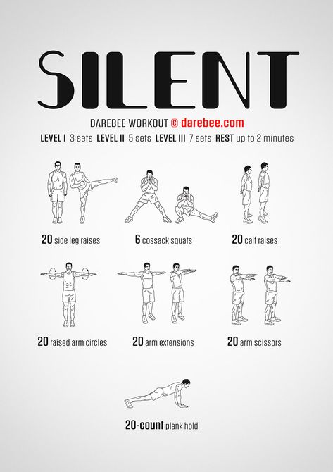 Silent Workout, Dorm Workout, Darebee Workout, Quiet Workout, Home Workout For Women, Trening Sztuk Walki, Beginner Workout At Home, Home Exercise Program, Home Exercise