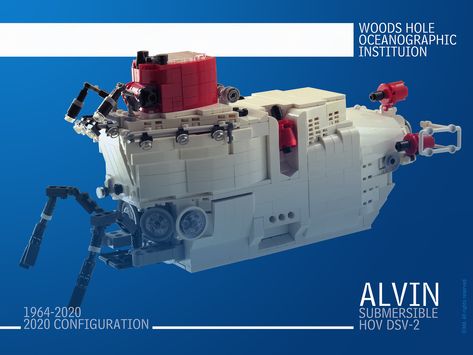 Alvin HOV DSV submersible 2020 | Submersible - Alvin HOV DSV… | Flickr Lego Submarine, Deep Sea, Submarine, Sci-fi Spaceship, Lego