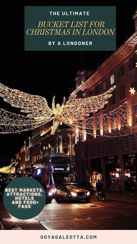 Christmas In London: The Best Things To Do & See at Christmas Time | By a Londoner - Goya Galeotta Things To Do London, Christmas Packing List, To Do London, London Must See, London Snow, Christmas In London, Best Christmas Markets, Christmas Markets Europe, Secret Location