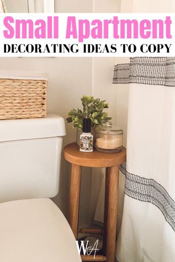 This post is all about small apartment decorating ideas. Small Apartment Styling, Small Space Hacks Tiny Apartments, Small Apartment Lighting, Apartment Decorating On A Budget Modern, Small Apartment Decorating Cozy, Ugly Apartment Decorating, Small Apartment Bathroom Decor, Bathroom Apartment Ideas, Small Bathroom Ideas Apartment